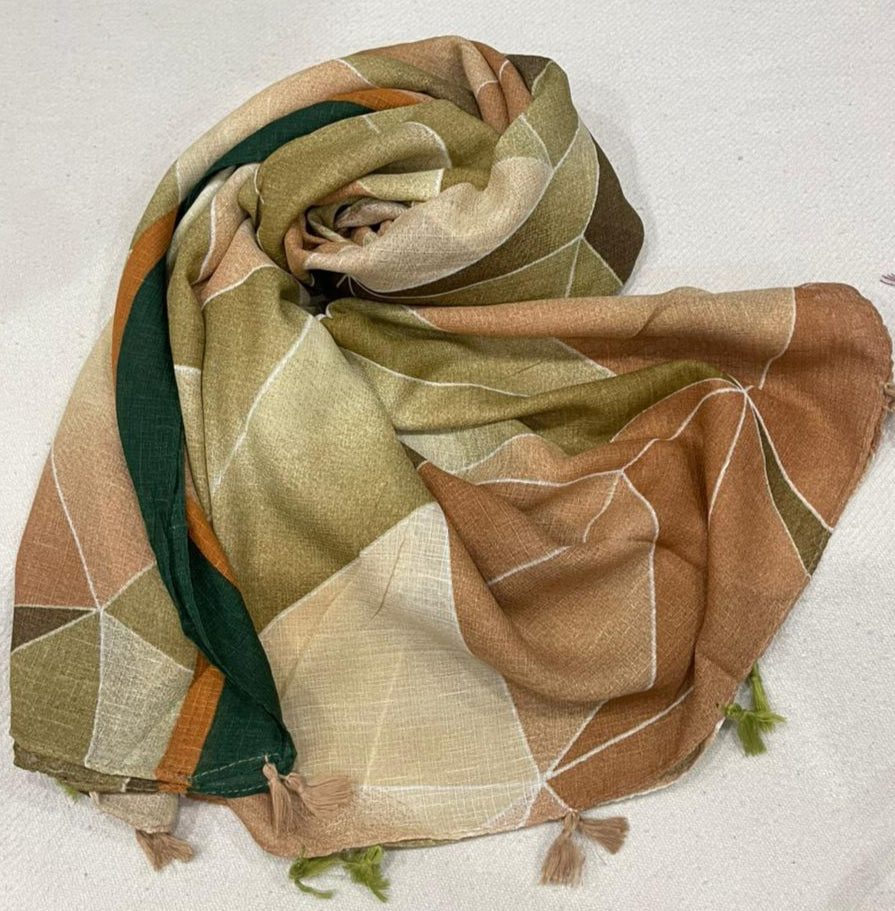 Printed Hijab for Women 35" BY 70" | Elegant Snack Design| Soft Lightweight Scarf | Modest Fashion | Everyday Wear