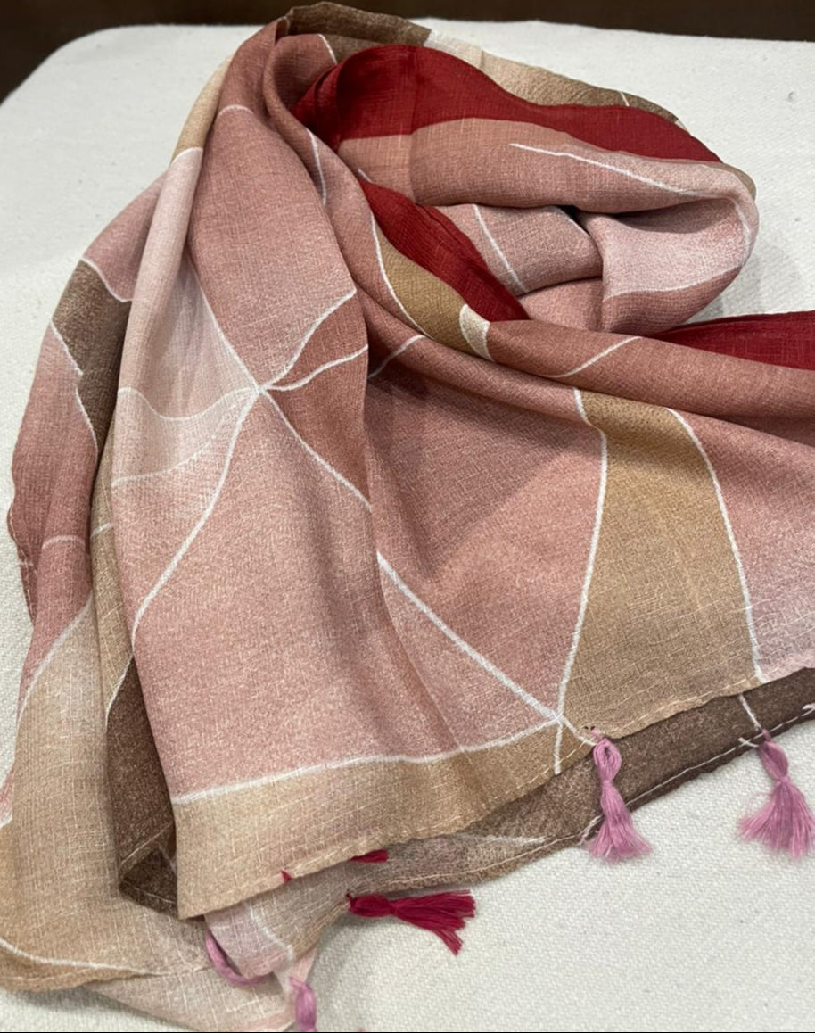 Printed Hijab for Women 35" BY 70" | Elegant Snack Design| Soft Lightweight Scarf | Modest Fashion | Everyday Wear