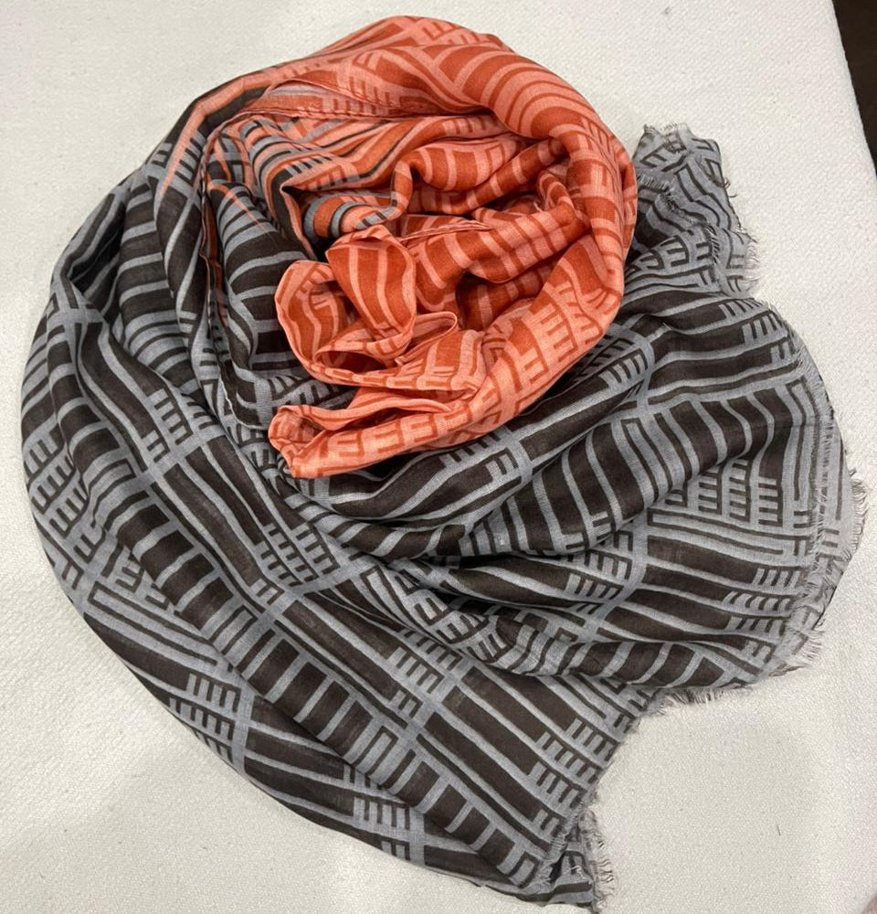 Printed Hijab for Women 31" BY 70" | Elegant Box Design| Soft Lightweight Scarf | Modest Fashion | Everyday Wear