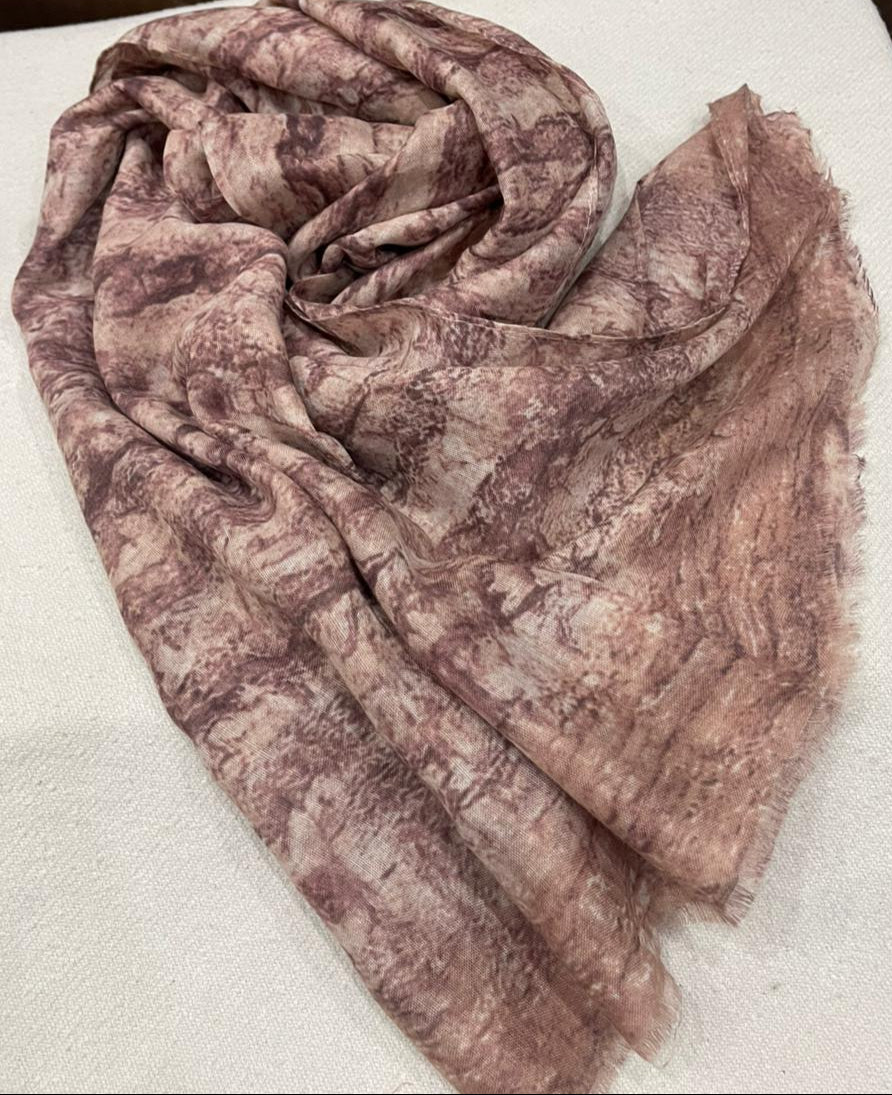 Printed Hijab for Women 34" BY 70" | Elegant Snake Design| Soft Lightweight Scarf | Modest Fashion | Everyday Wear