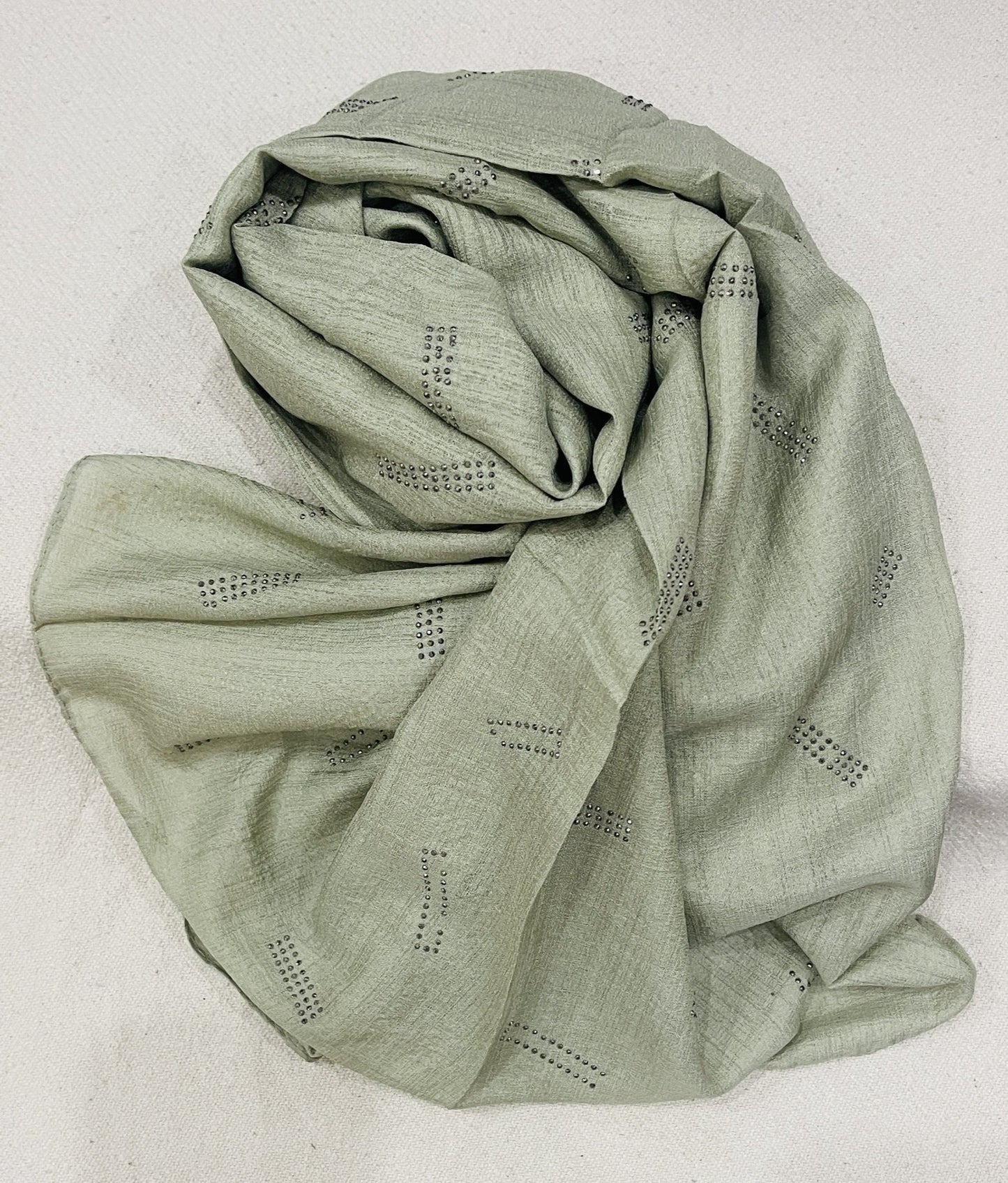 Dapl Dot Lawn Hijab - Sage Green