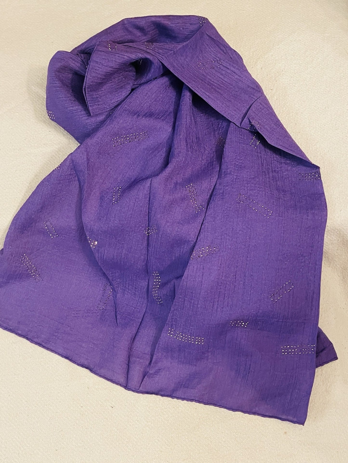Dapl Dot Lawn Hijab - Lavender