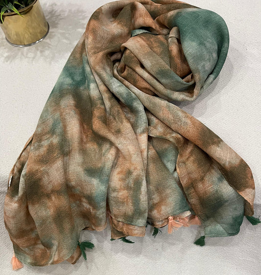 Printed Hijab for Women 32x70 Inches | Elegant Color Combination | Soft Lightweight Scarf | Modest Fashion | Everyday Wear