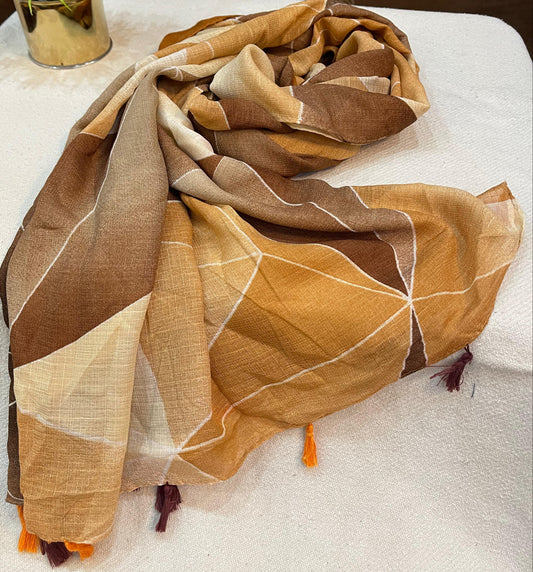 Printed Hijab for Women 32x70 Inches | Elegant Color Combination | Soft Lightweight Scarf | Modest Fashion | Everyday Wear