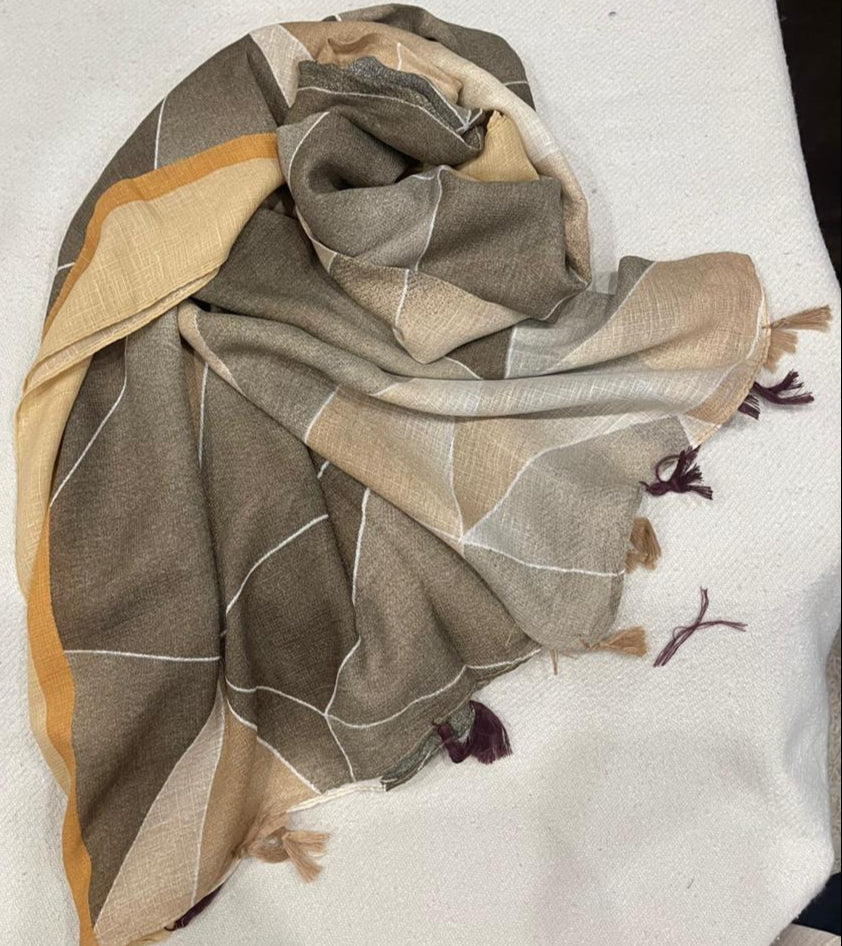 Printed Hijab for Women 35" BY 70" | Elegant Snack Design| Soft Lightweight Scarf | Modest Fashion | Everyday Wear