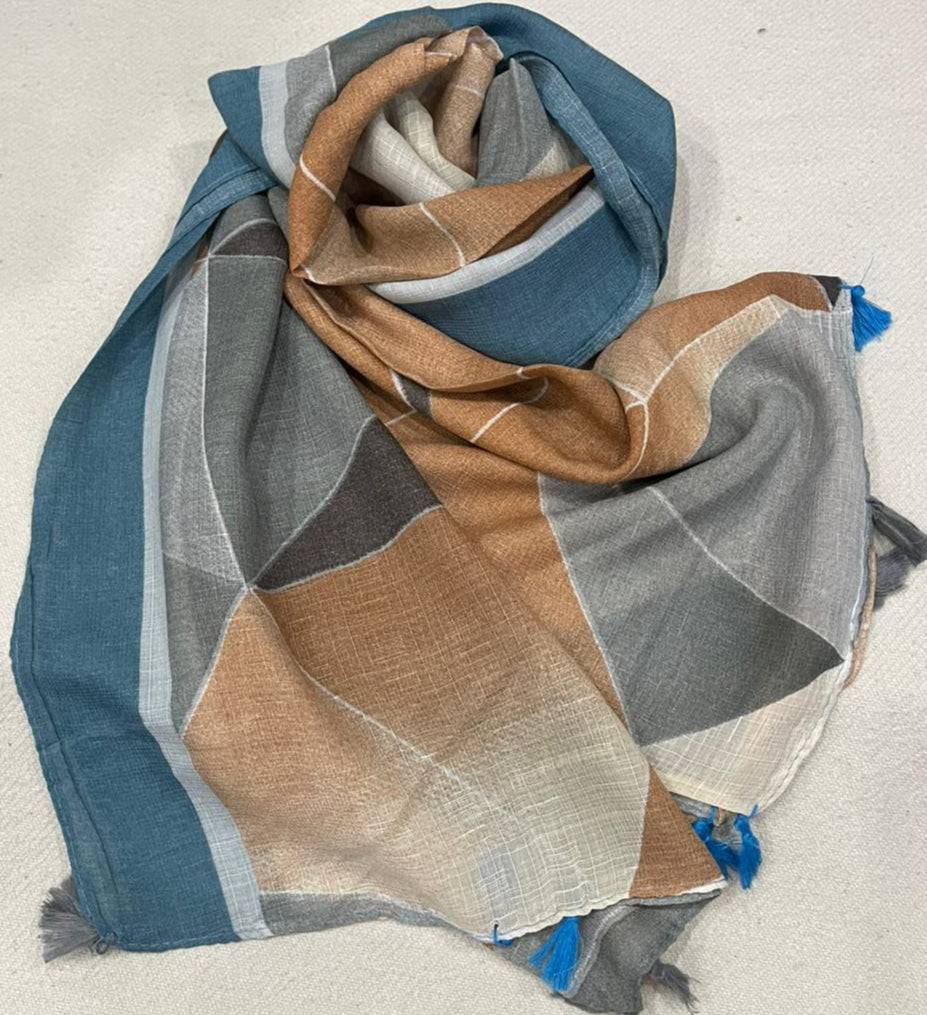 Printed Hijab for Women 35" BY 70" | Elegant Snack Design| Soft Lightweight Scarf | Modest Fashion | Everyday Wear