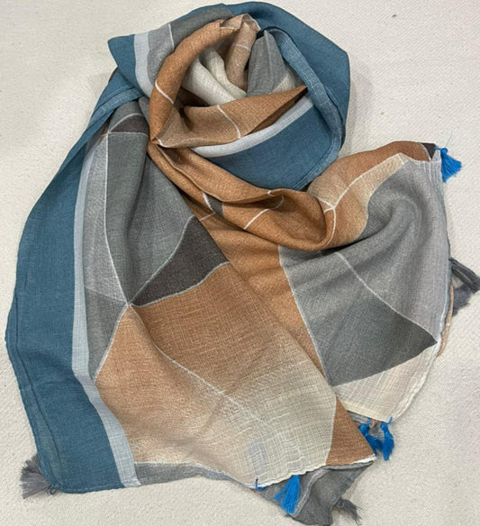 Printed Hijab for Women 35" BY 70" | Elegant Snack Design| Soft Lightweight Scarf | Modest Fashion | Everyday Wear