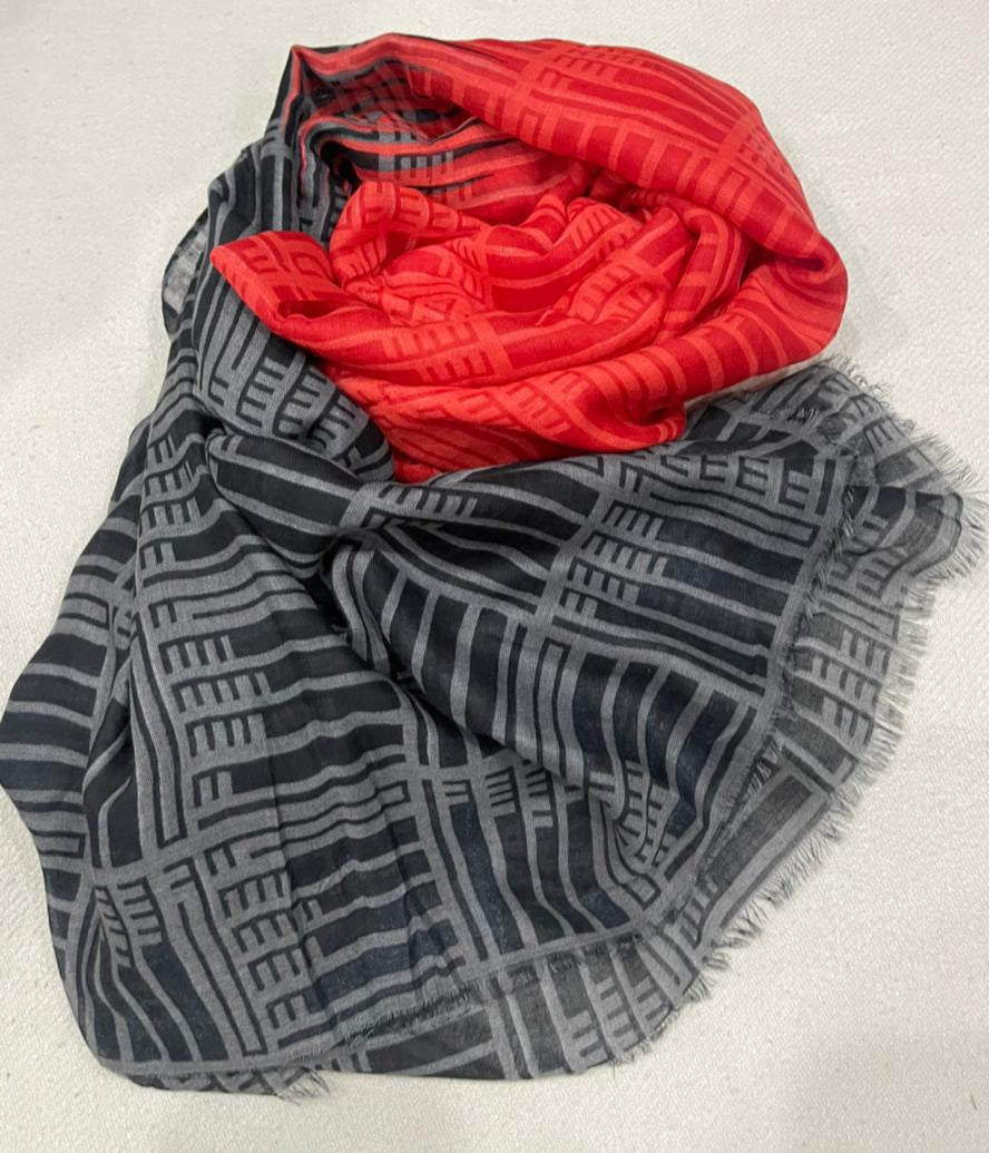 Printed Hijab for Women 31" BY 70" | Elegant Box Design| Soft Lightweight Scarf | Modest Fashion | Everyday Wear