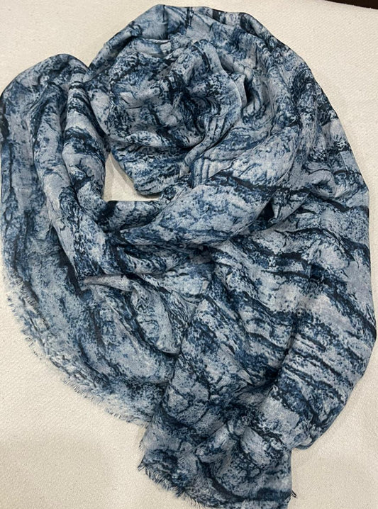 Printed Hijab for Women 34" BY 70" | Elegant Snake Design| Soft Lightweight Scarf | Modest Fashion | Everyday Wear