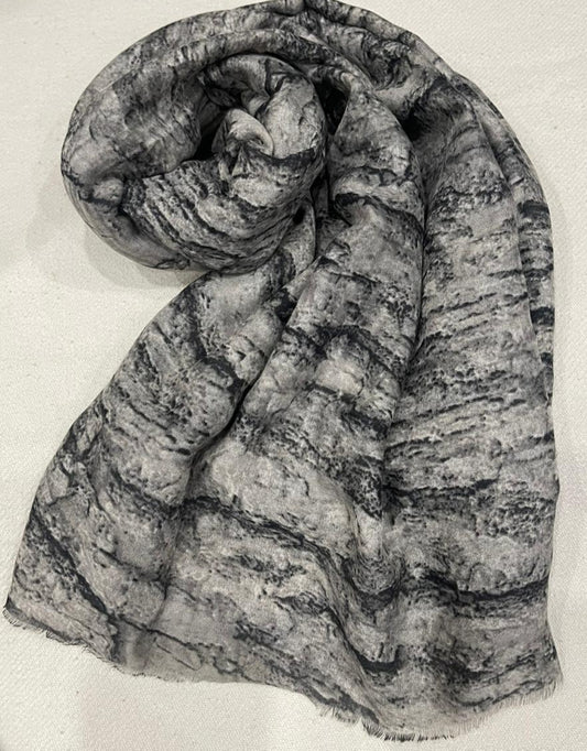 Printed Hijab for Women 34" BY 70" | Elegant Snake Design| Soft Lightweight Scarf | Modest Fashion | Everyday Wear