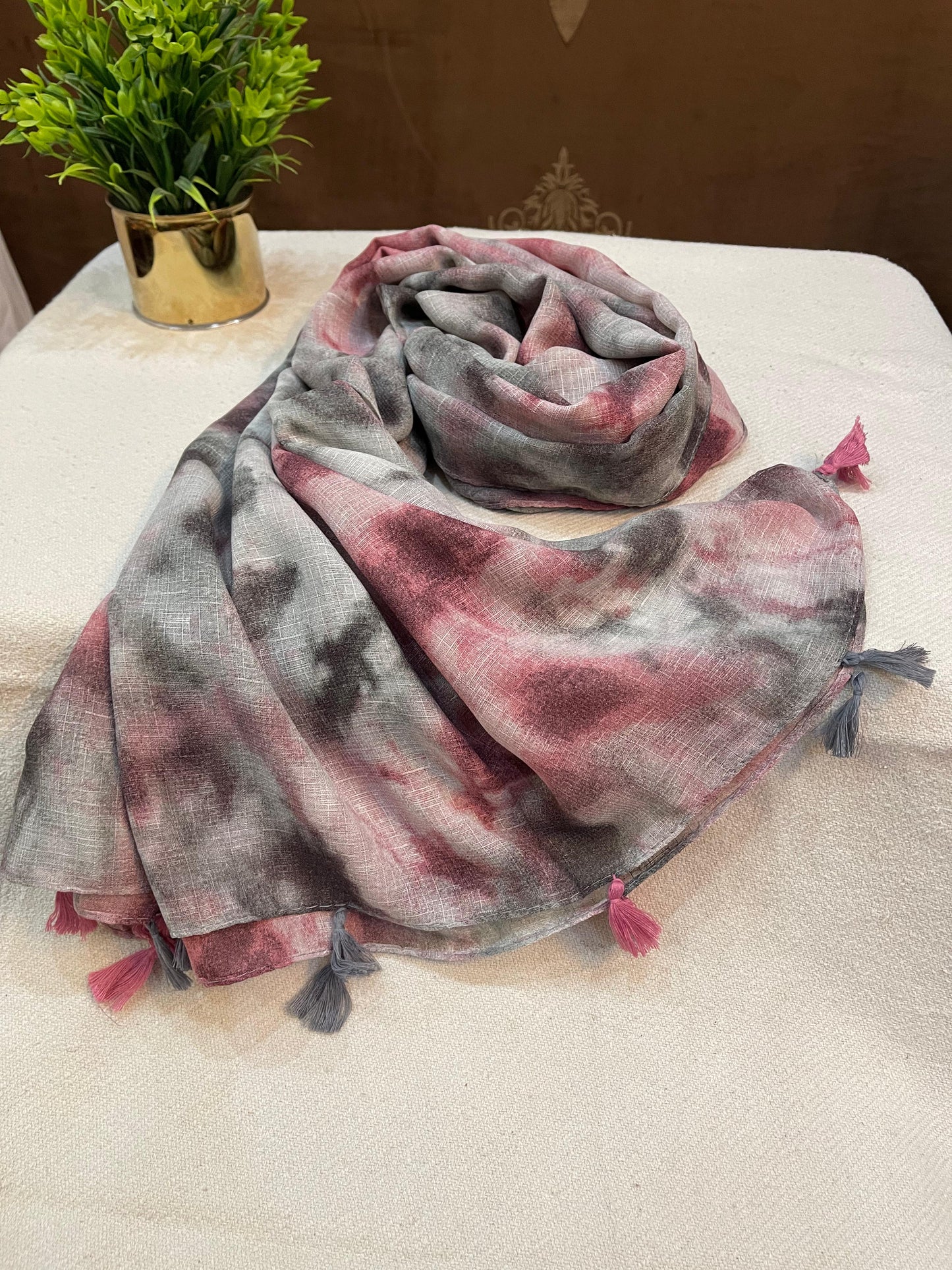 Printed Hijab for Women 32x70 Inches | Elegant Color Combination | Soft Lightweight Scarf | Modest Fashion | Everyday Wear