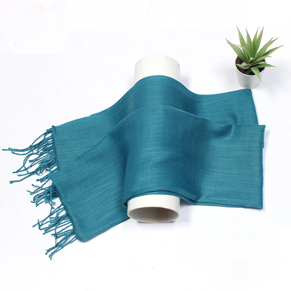 Plain Cashmere Hijab - Classic Green