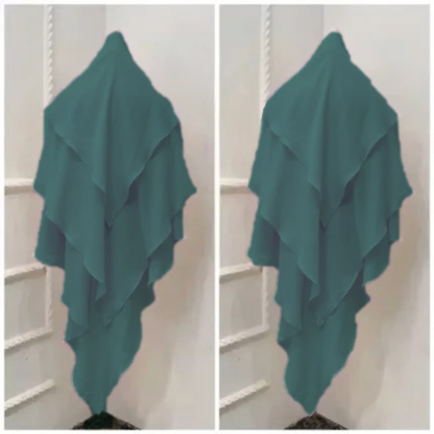 Premium Georgette Khimar Hijab - Castleton Green